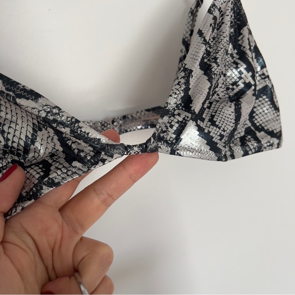 NWOT Bond Eye Metallic Snakeskin Bikini - Picture 5 of 13
